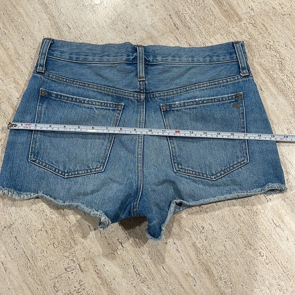 MADEWELL Relaxed Denim Shorts Ripped Edition in Homecrest Wash Size 25. - Picture 12 of 16